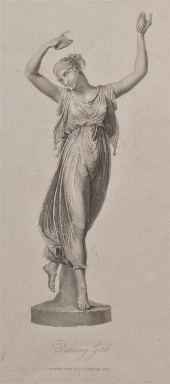 unbekannt - Dancing Girl - 1833 - Punktierstich
