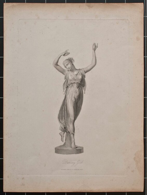 unbekannt - Dancing Girl - 1833 - Punktierstich