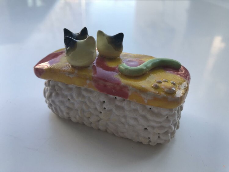 Yuko Takatsudo - Cats meets Rice / Katzen Sushi -...
