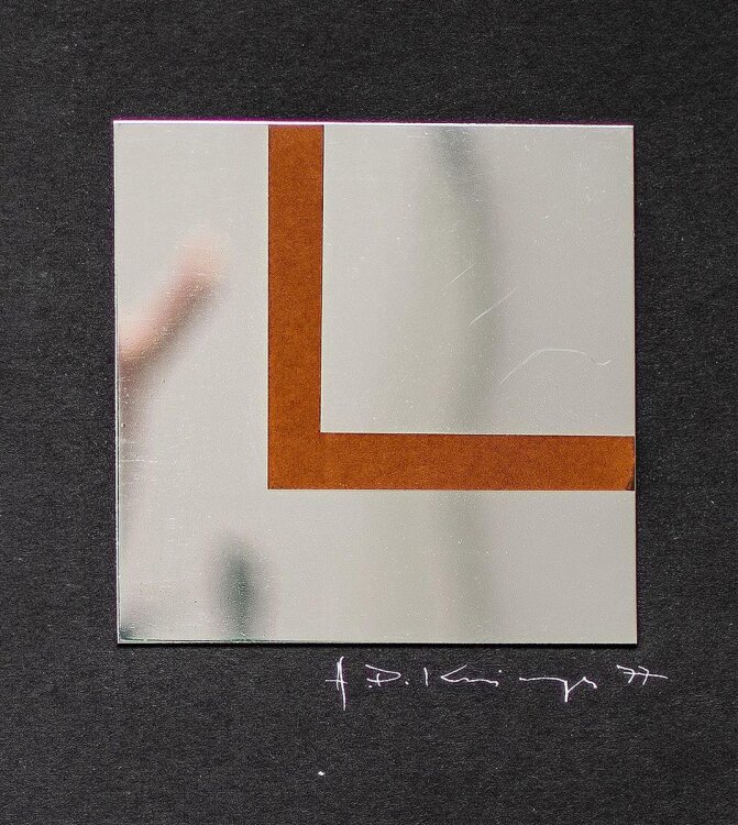Unbekannt - Abstrakte Komposition/ Neujahrsgruß - Collage - 1977