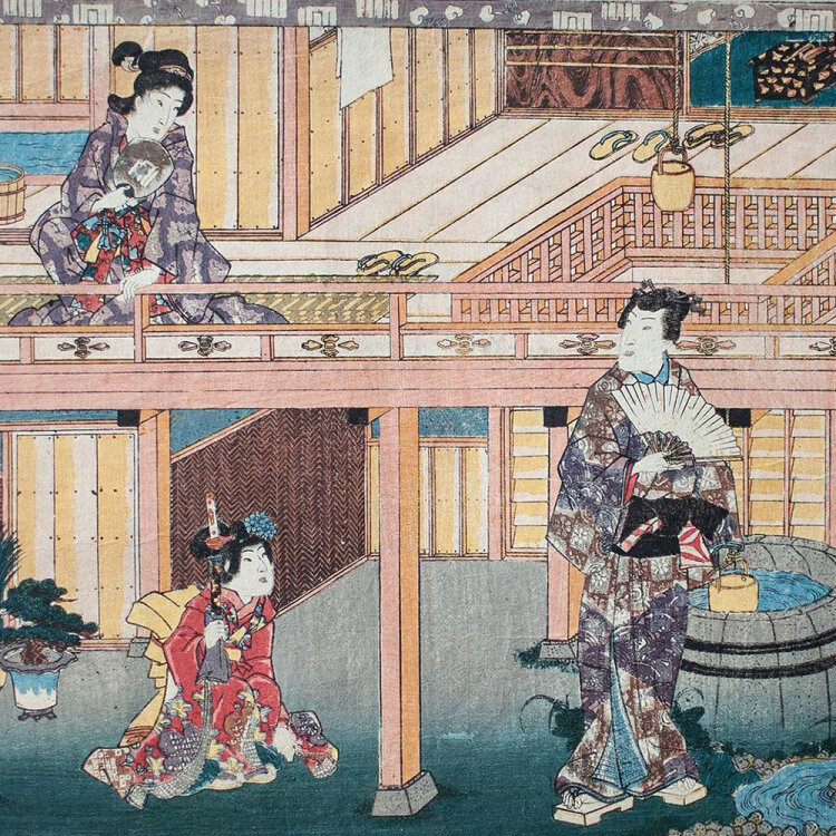 Utagawa Toyokuni I - Szenische Komposition -...