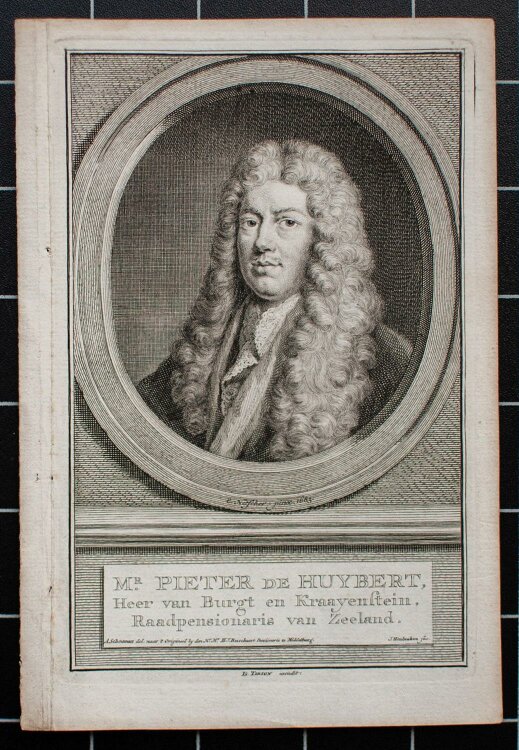 Jacobus Houbraken - Mr. Pieter de Huybert - Kupferstich - um 1750