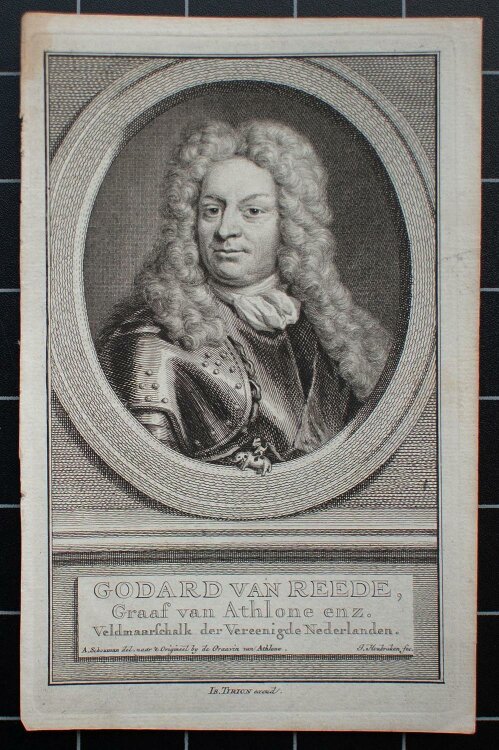 Jacobus Houbraken - Godard van Reede - Kupferstich - um 1750